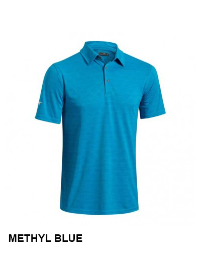 Mizuno_Texteured Polo_Methyl Blue