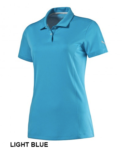 Puma-Women-Pounce-Golf-Polo-Shirt-Cresting-Light-Blue